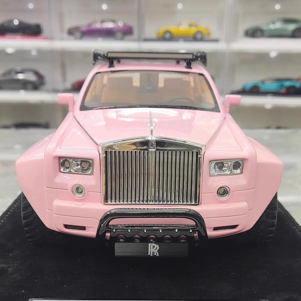 [XEROX] 1:18 Rolls-Royce 2017 Phantom VIII 6x6 Will Bring Luxury Pink Model Car Resin