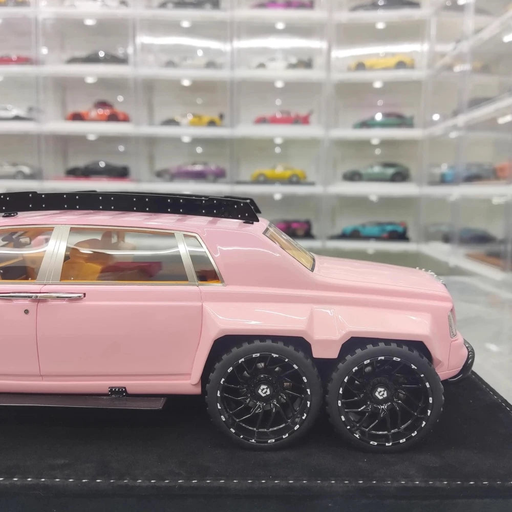 [XEROX] 1:18 Rolls-Royce 2017 Phantom VIII 6x6 Will Bring Luxury Pink Model Car Resin