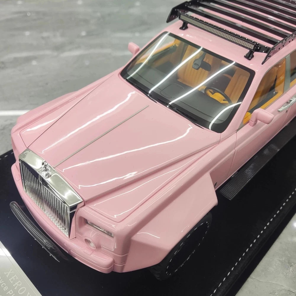 [XEROX] 1:18 Rolls-Royce 2017 Phantom VIII 6x6 Will Bring Luxury Pink Model Car Resin