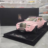 [XEROX] 1:18 Rolls-Royce 2017 Phantom VIII 6x6 Will Bring Luxury Pink Model Car Resin