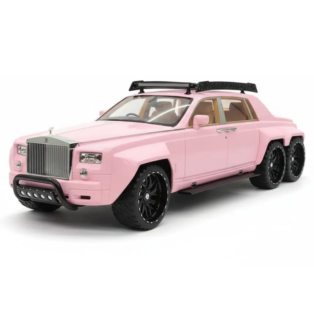 [XEROX] 1:18 Rolls-Royce 2017 Phantom VIII 6x6 Will Bring Luxury Pink Model Car Resin