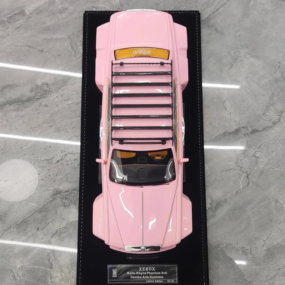 [XEROX] 1:18 Rolls-Royce 2017 Phantom VIII 6x6 Will Bring Luxury Pink Model Car Resin