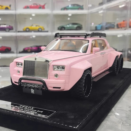 [XEROX] 1:18 Rolls-Royce 2017 Phantom VIII 6x6 Will Bring Luxury Pink Model Car Resin