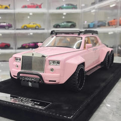 [XEROX] 1:18 Rolls-Royce 2017 Phantom VIII 6x6 Will Bring Luxury Pink Model Car Resin