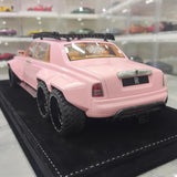 [XEROX] 1:18 Rolls-Royce 2017 Phantom VIII 6x6 Will Bring Luxury Pink Model Car Resin