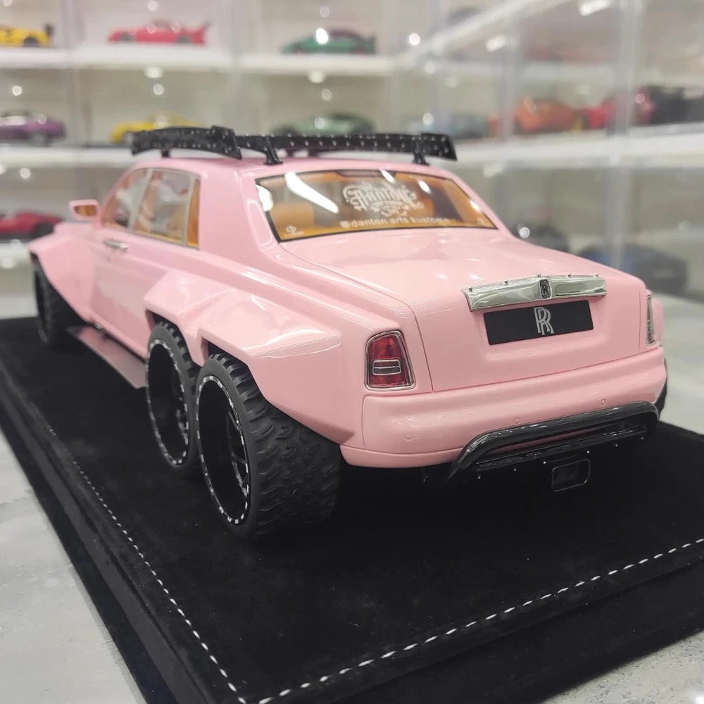 [XEROX] 1:18 Rolls-Royce 2017 Phantom VIII 6x6 Will Bring Luxury Pink Model Car Resin