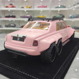 [XEROX] 1:18 Rolls-Royce 2017 Phantom VIII 6x6 Will Bring Luxury Pink Model Car Resin