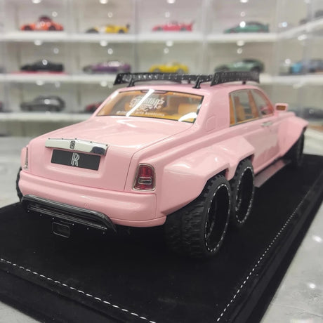 [XEROX] 1:18 Rolls-Royce 2017 Phantom VIII 6x6 Will Bring Luxury Pink Model Car Resin