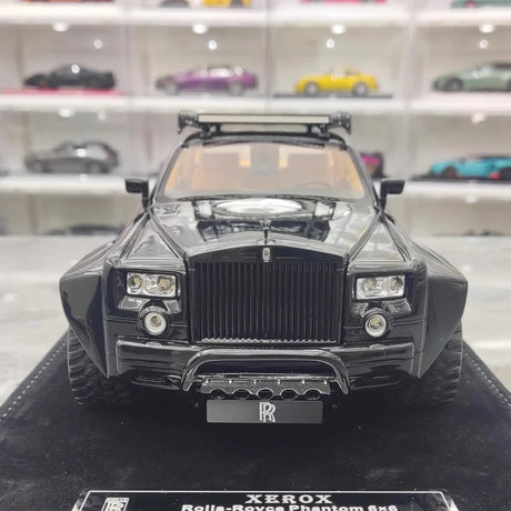 [XEROX] 1:18 Rolls-Royce 2017 Phantom VIII 6x6 Will Bring Luxury Glossy Black Model Car Resin