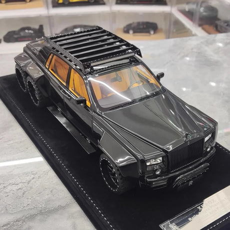 [XEROX] 1:18 Rolls-Royce 2017 Phantom VIII 6x6 Will Bring Luxury Glossy Black Model Car Resin