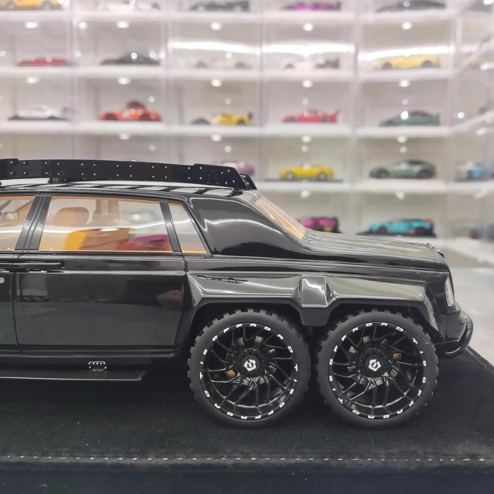 [XEROX] 1:18 Rolls-Royce 2017 Phantom VIII 6x6 Will Bring Luxury Glossy Black Model Car Resin
