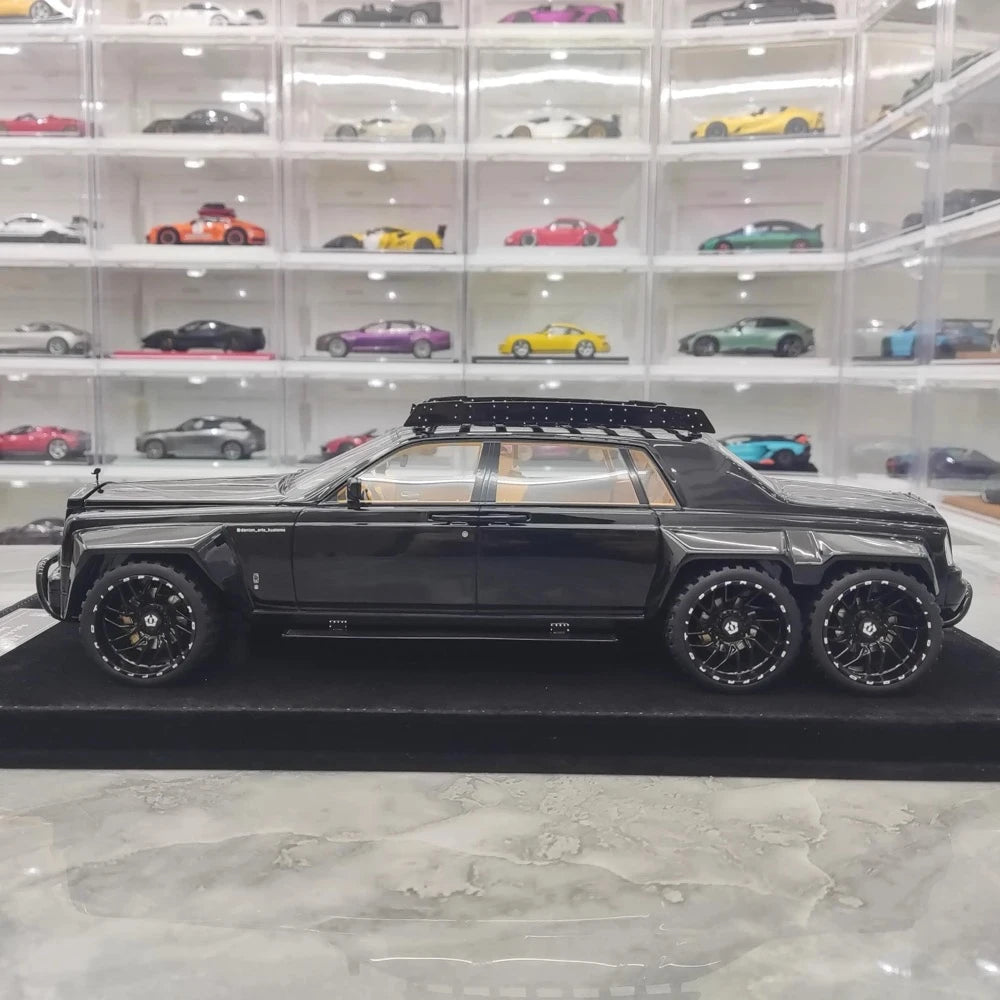 [XEROX] 1:18 Rolls-Royce 2017 Phantom VIII 6x6 Will Bring Luxury Glossy Black Model Car Resin