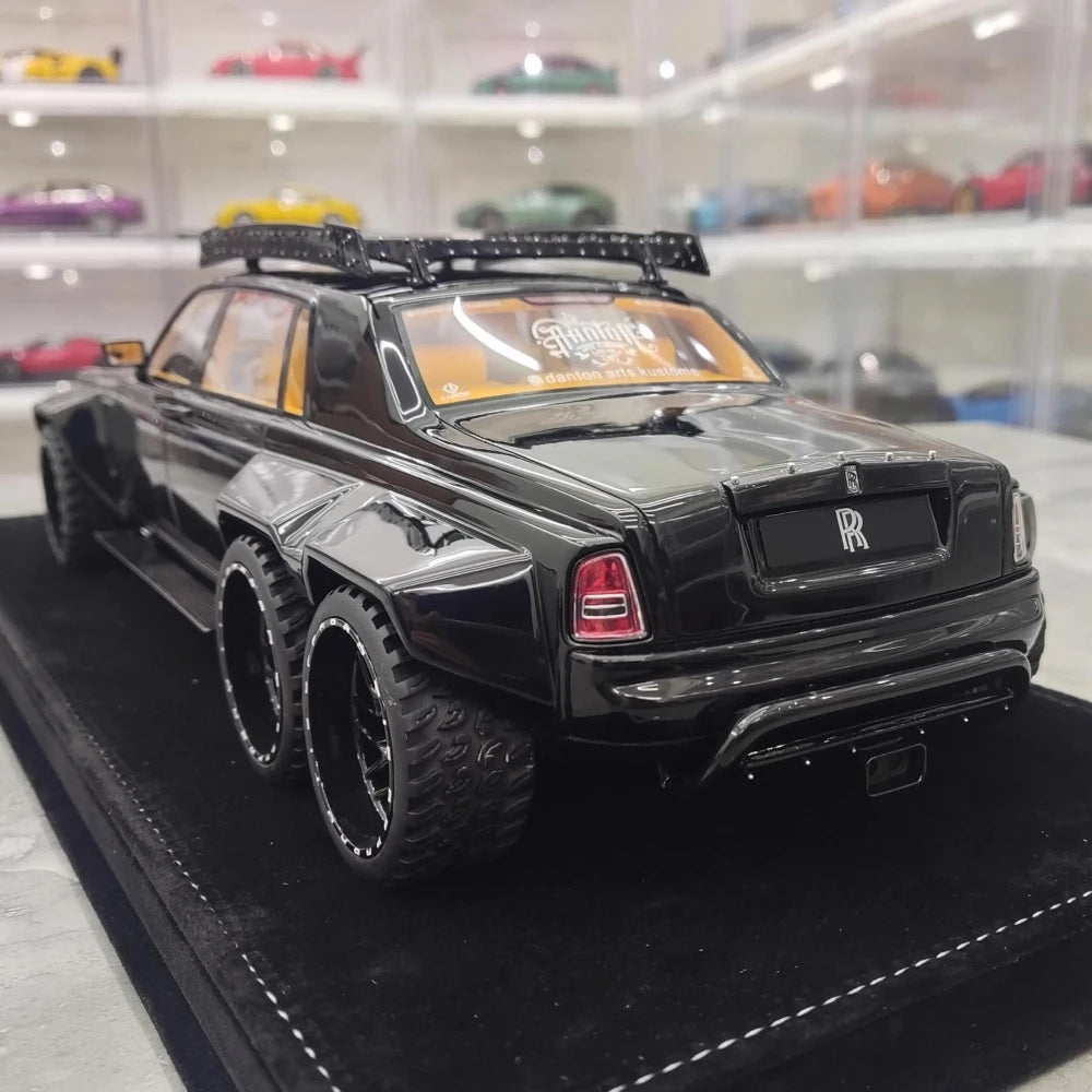 [XEROX] 1:18 Rolls-Royce 2017 Phantom VIII 6x6 Will Bring lusso Glossy nero modellino di auto resina