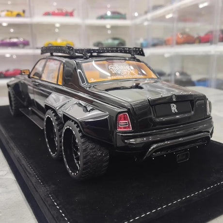 [XEROX] 1:18 Rolls-Royce 2017 Phantom VIII 6x6 Will Bring Luxury Glossy Black Model Car Resin