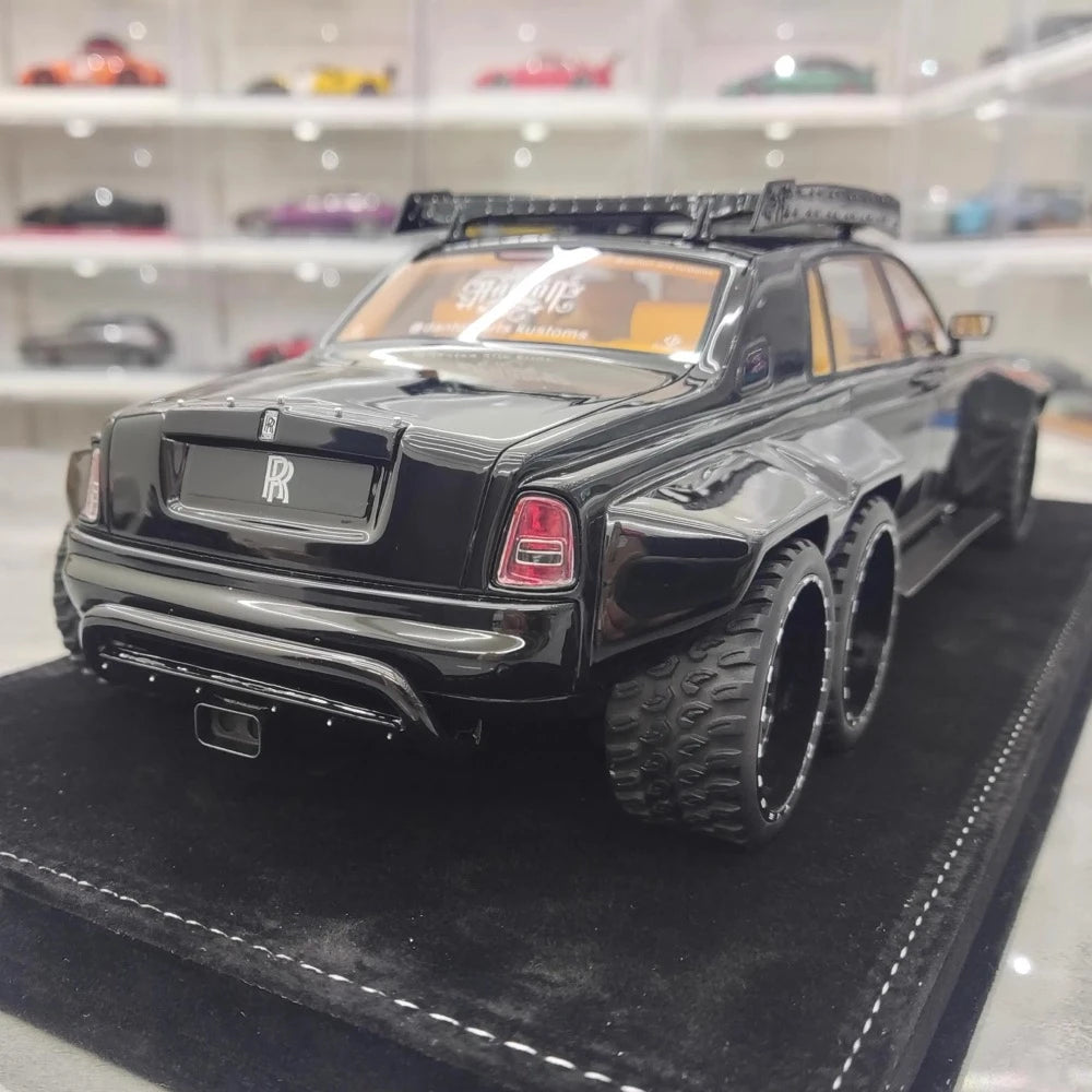 [XEROX] 1:18 Rolls-Royce 2017 Phantom VIII 6x6 Will Bring Luxury Glossy Black Model Car Resin