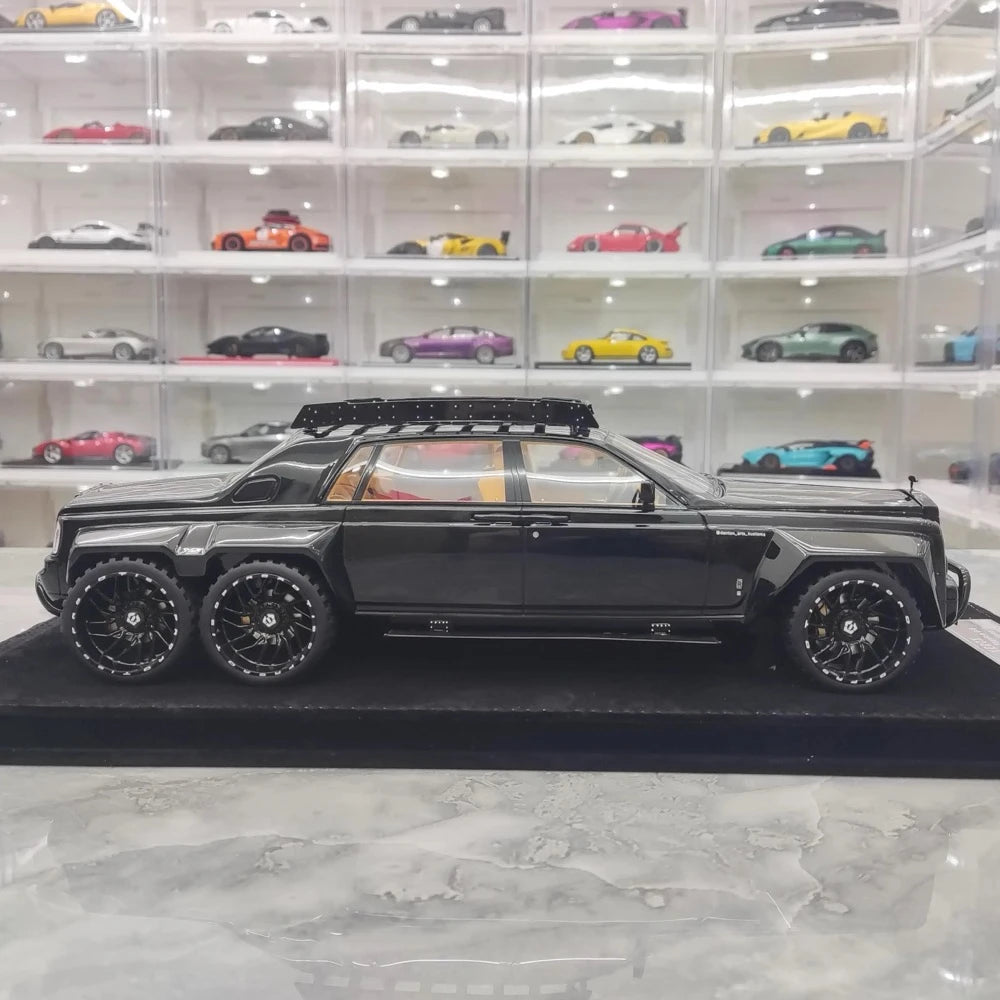 [XEROX] 1:18 Rolls-Royce 2017 Phantom VIII 6x6 Will Bring Luxury Glossy Black Model Car Resin